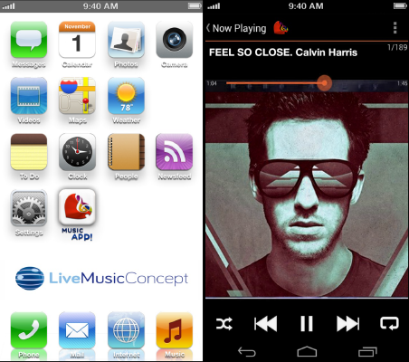 Puedes tener MusicUP en tu smartphone o tablet